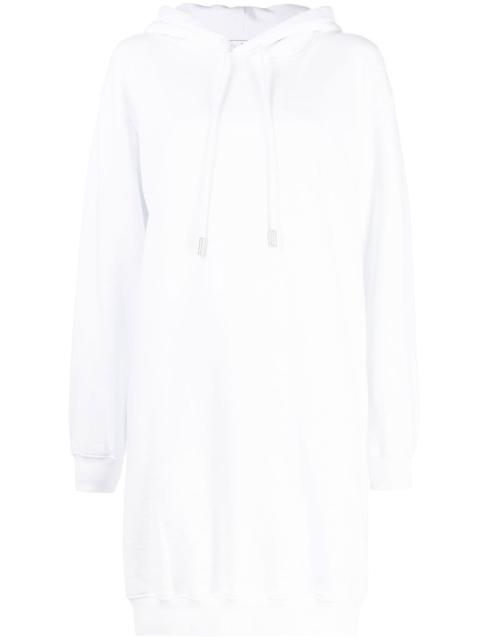 Off-White diag-print cotton hoodie dress