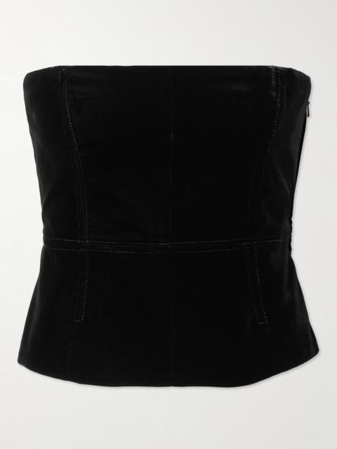 TOM FORD Velvet Bustier Top