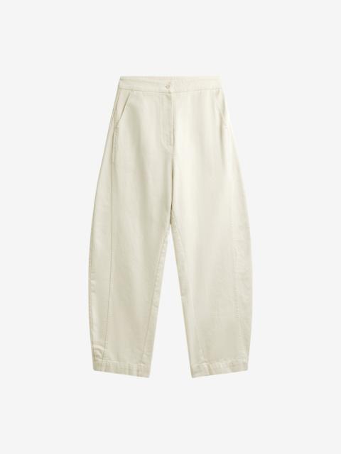The Frankie Shop Noyon Barrel Leg Pants - Cream