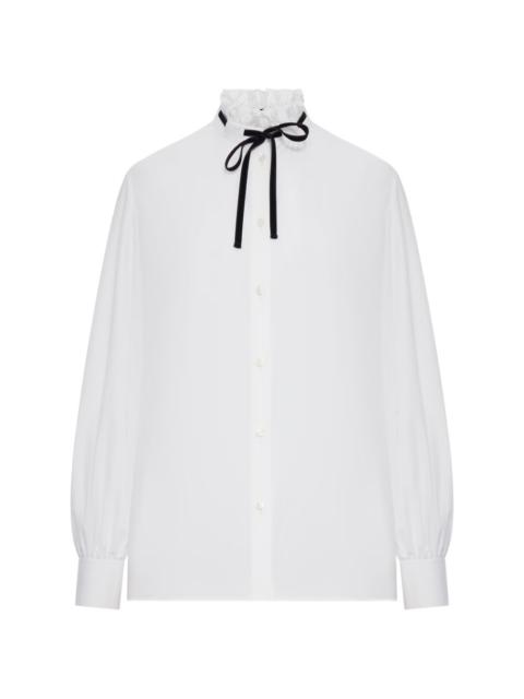 Valentino ruffled tie-detail shirt
