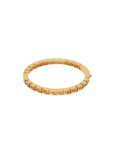 VERSACE Gold Greca Bangle Bracelet