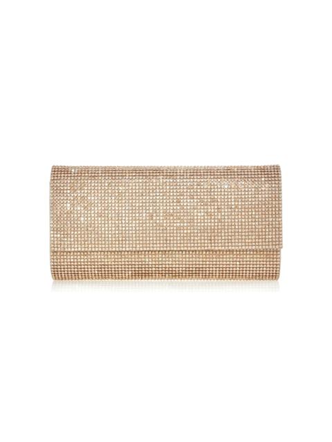 JUDITH LEIBER Perry Crystal Clutch gold