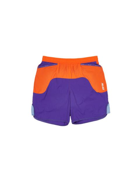 PALACE FRONT RUNNER SHORTS PURPLE / ORANGE