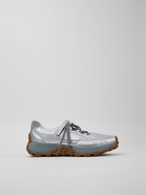 CAMPER Drift Trail Gray Leather and Nubuck Sneakers for Women.