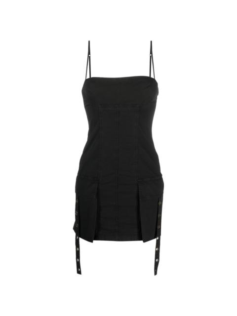 cargo-pocket pencil minidress