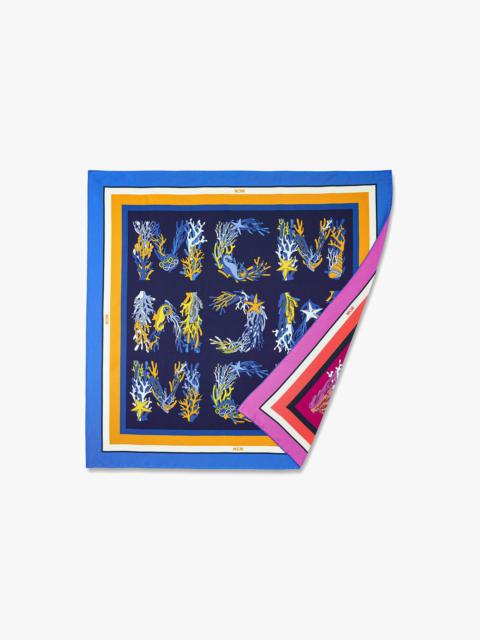 MCM Monogram Print Silk Scarf
