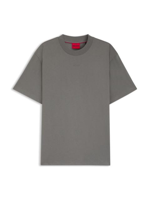 HUGO RELAXED-FIT COTTON-JERSEY T-SHIRT WITH LOGO PRINT
