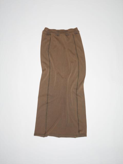 Acne Studios Ribbed Midi skirt - Brown