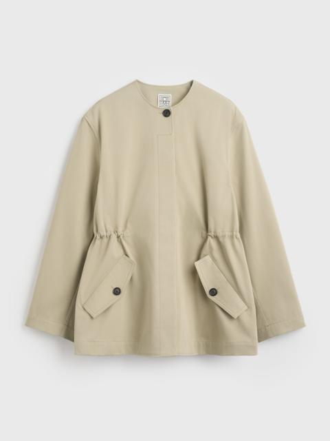 TOTEME Cotton twill jacket cashew