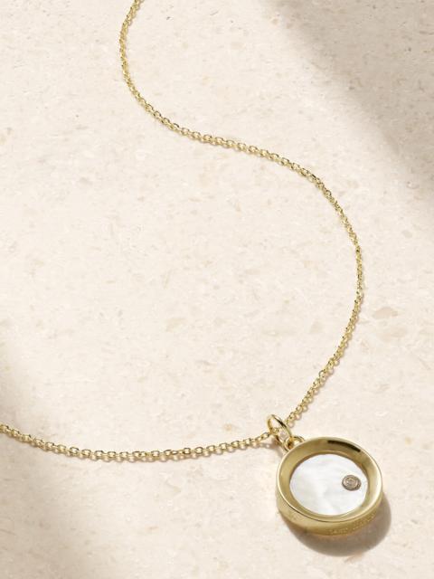 MATEO 14-karat Gold, Pearl And Diamond Necklace