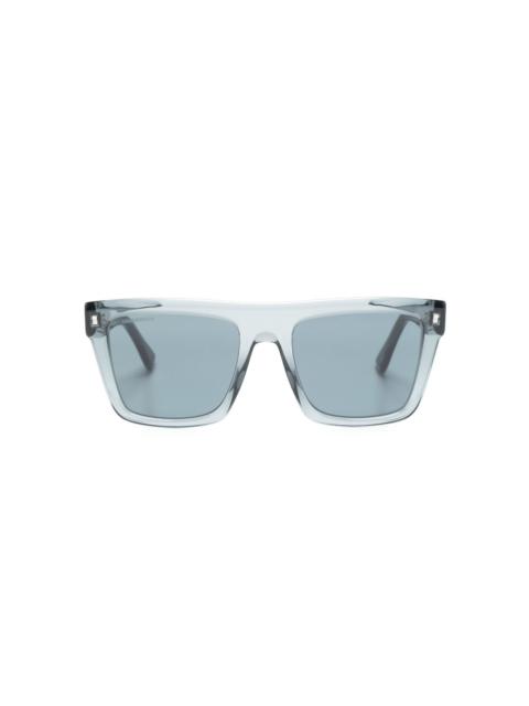 DSQUARED2 logo-print square-frame sunglasses