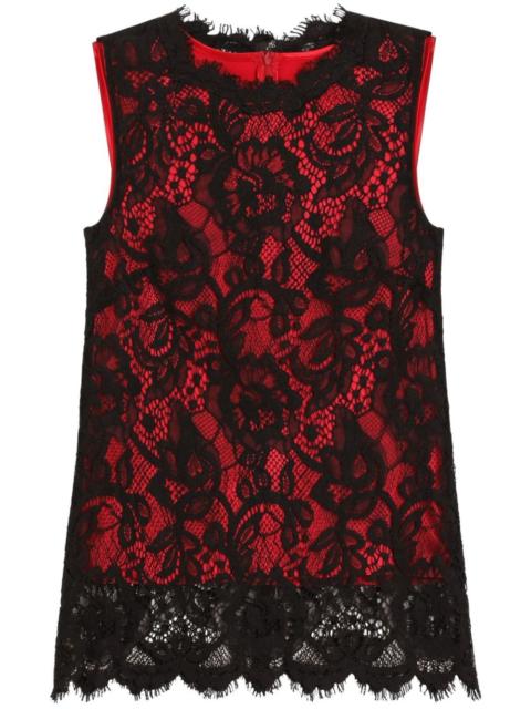 Dolce & Gabbana floral-lace top