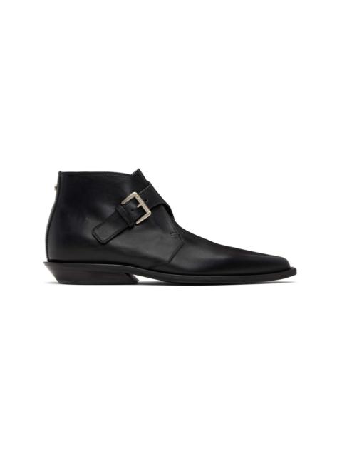 Ann Demeulemeester Black Yan Pointy Micro Heel Ankle Boots
