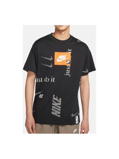 Nike Nike Sportswear Pattern Short Sleeve Black CW0378-010