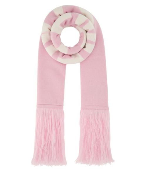VETEMENTS Pink wool scarf