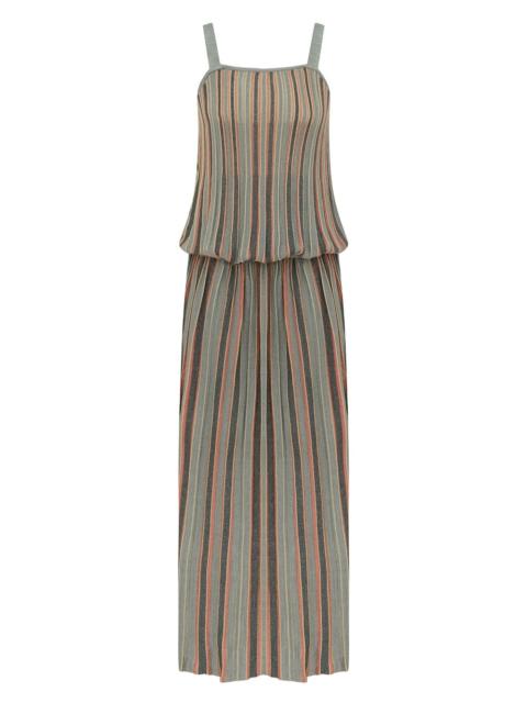 Zimmermann ECHO METALLIC STRIPE DRESS