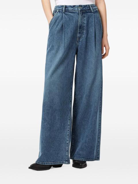 ALLSAINTS pleated wide-leg jeans