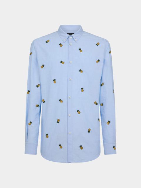 DSQUARED2 EMBROIDERED FRUITS SHIRT