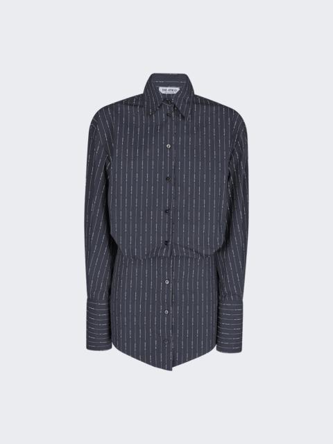 THE ATTICO Sylvie Mini Dress Black And White