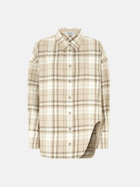 THE ATTICO "ELIZA'' BEIGE SHIRT