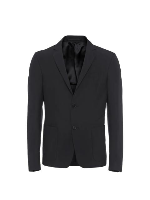 Prada Technical poplin single-breasted jacket