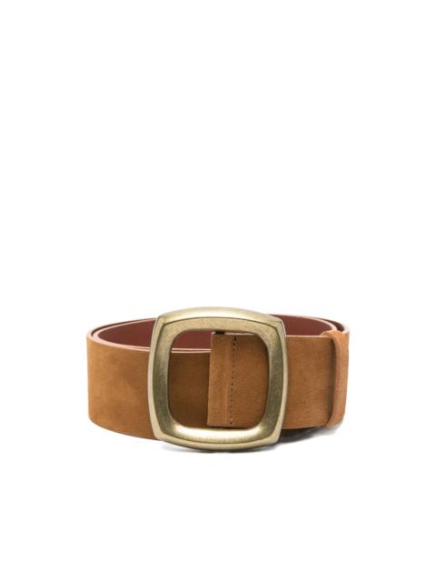 ba&sh Bianca suede square-buckle belt