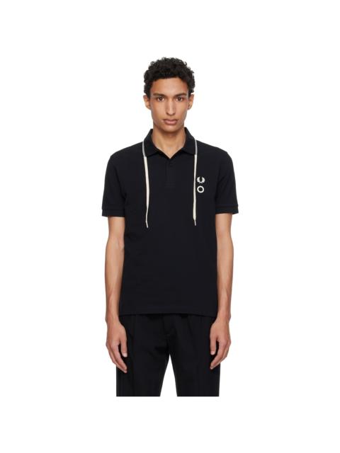 Craig Green Black Fred Perry Edition Drawcord Collar Polo