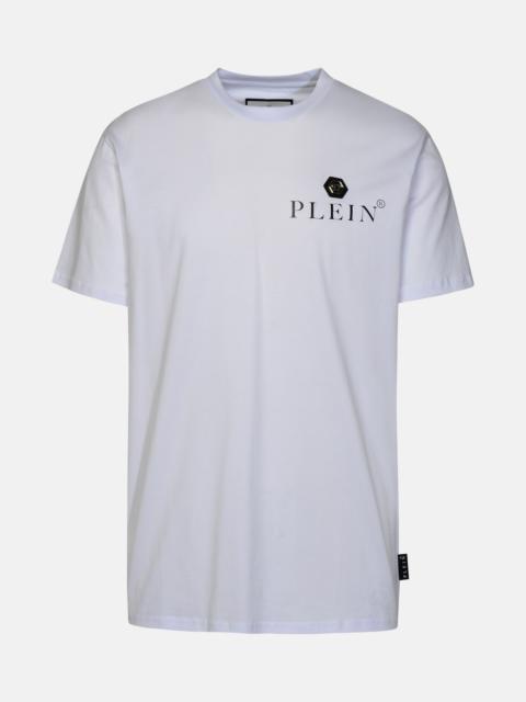 PHILIPP PLEIN WHITE COTTON T-SHIRT