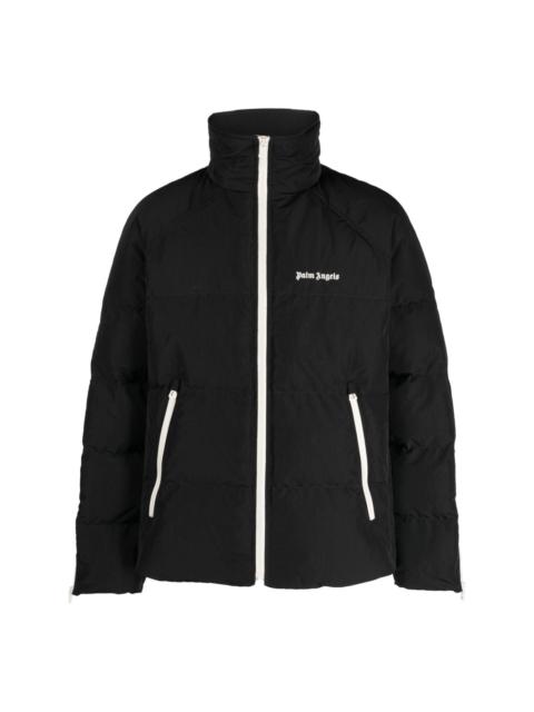logo-print padded jacket