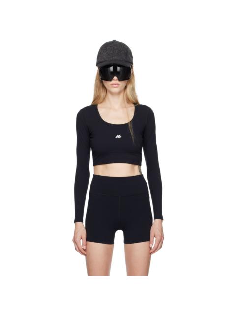 BALENCIAGA Black Long Sleeve Sports Top