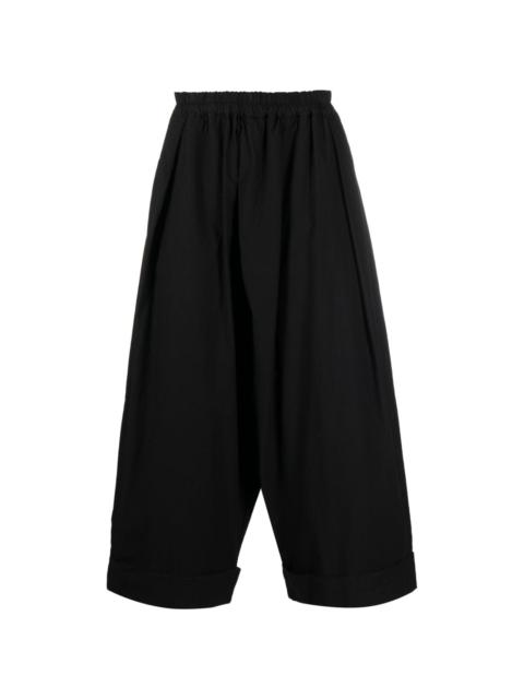 Toogood cropped wide-leg cotton trousers