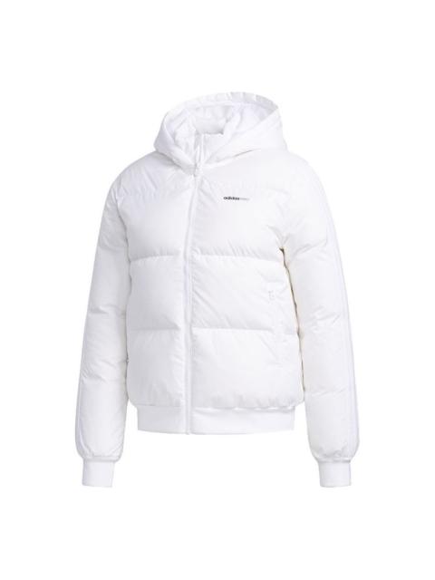 (WMNS) adidas neo Sporty Puffer Jacket 'Pure White' EI4407