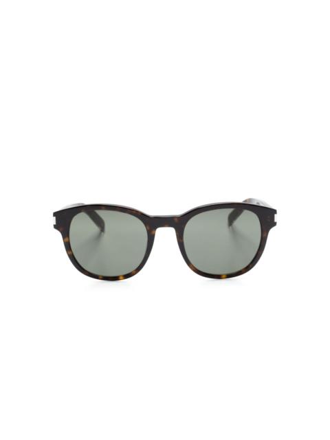 logo-engraved tortoiseshell sunglasses