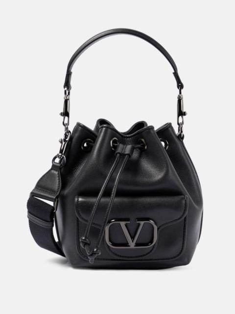 Valentino Locò Small leather bucket bag