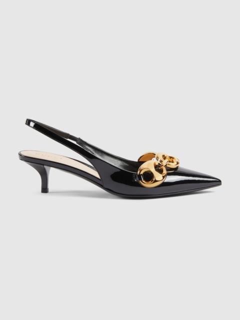 GUCCI Women's slingback with Marina chain