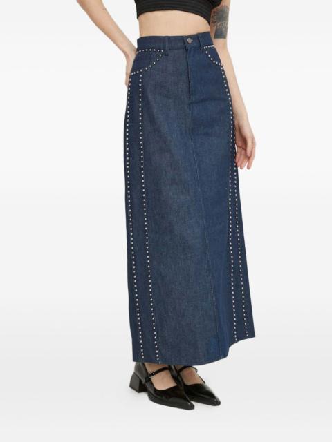 GESTUZ RockieGZ studded maxi skirt