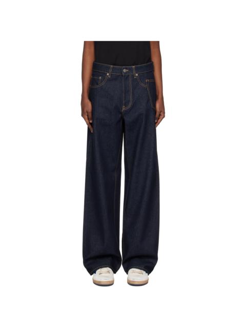 Golden Goose Stonewashed-effect white jeans | REVERSIBLE