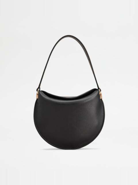 Tod's HOBO BAG TOD'S T CASE IN LEATHER MICRO - BLACK