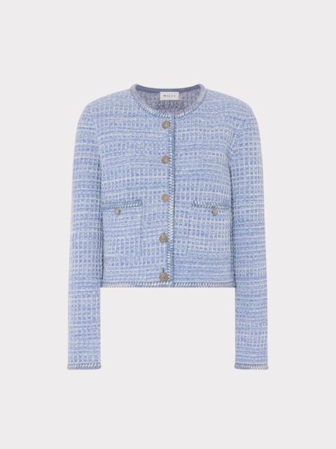 MILLY Sade Textured Cardigan