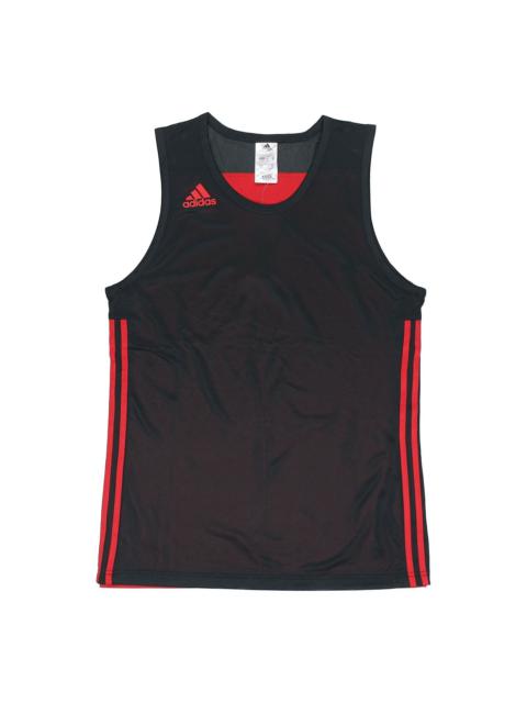 adidas adidas Basketball Training Casual Breathable Knitted Vest Men Black/Red DY6588
