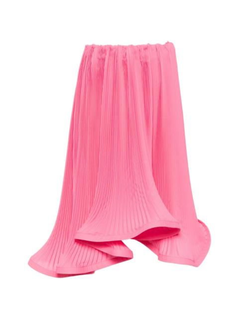 ROWEN ROSE pleated midi skirt