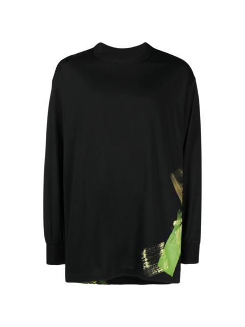 graphic-print long-sleeve T-shirt