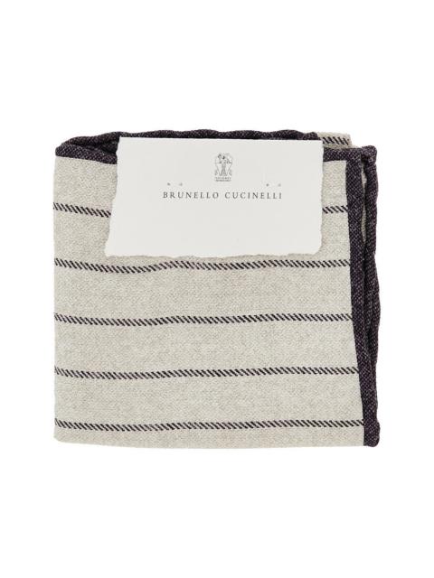 Brunello Cucinelli JACQUARD SILK POCKET SQUARE