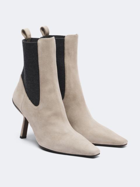 Brunello Cucinelli Monili suede Chelsea boots
