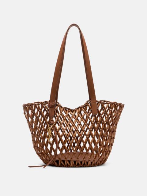 SAINT LAURENT Panier Small wooden basket bag