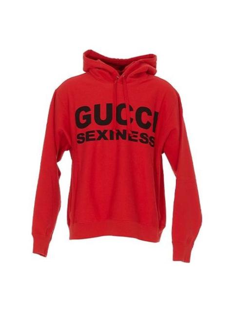 GUCCI Men's Gucci Sexiness Logo Printing Red 569828-XJCK2-6249