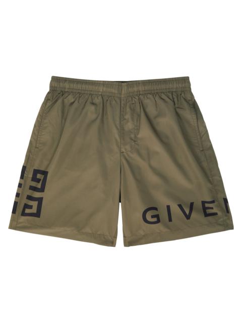 Givenchy Logo-print shell swim shorts
