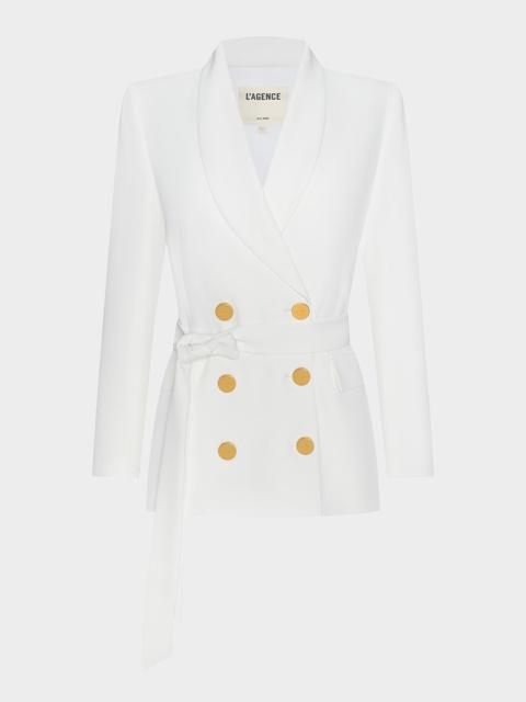 L'AGENCE Aven Wrap Double-Breasted Blazer