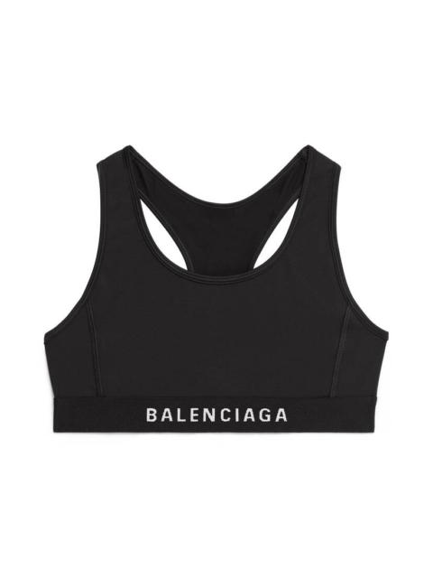 BALENCIAGA Women's Athletic Sporty Bra in Black