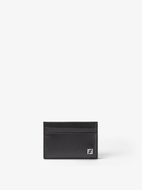 FENDI FF Squared Card Holder Black leather card holder
